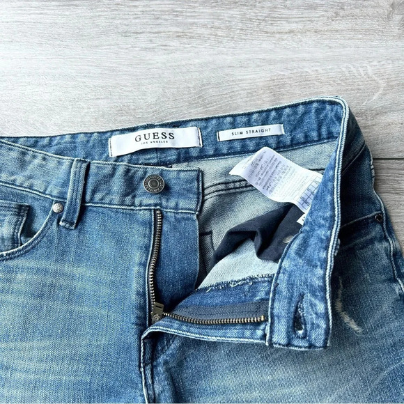 Guess Slim Straight  Distressed Jeans - Picture 5 of 16